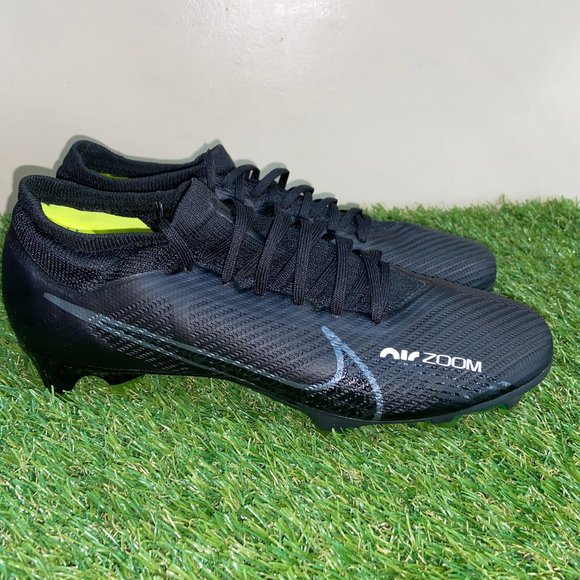 Nike Zoom Vapor 15 Pro FG Soccer Cleats Black Dark Smoke Volt DJ5603-001 Size 10 main image 4